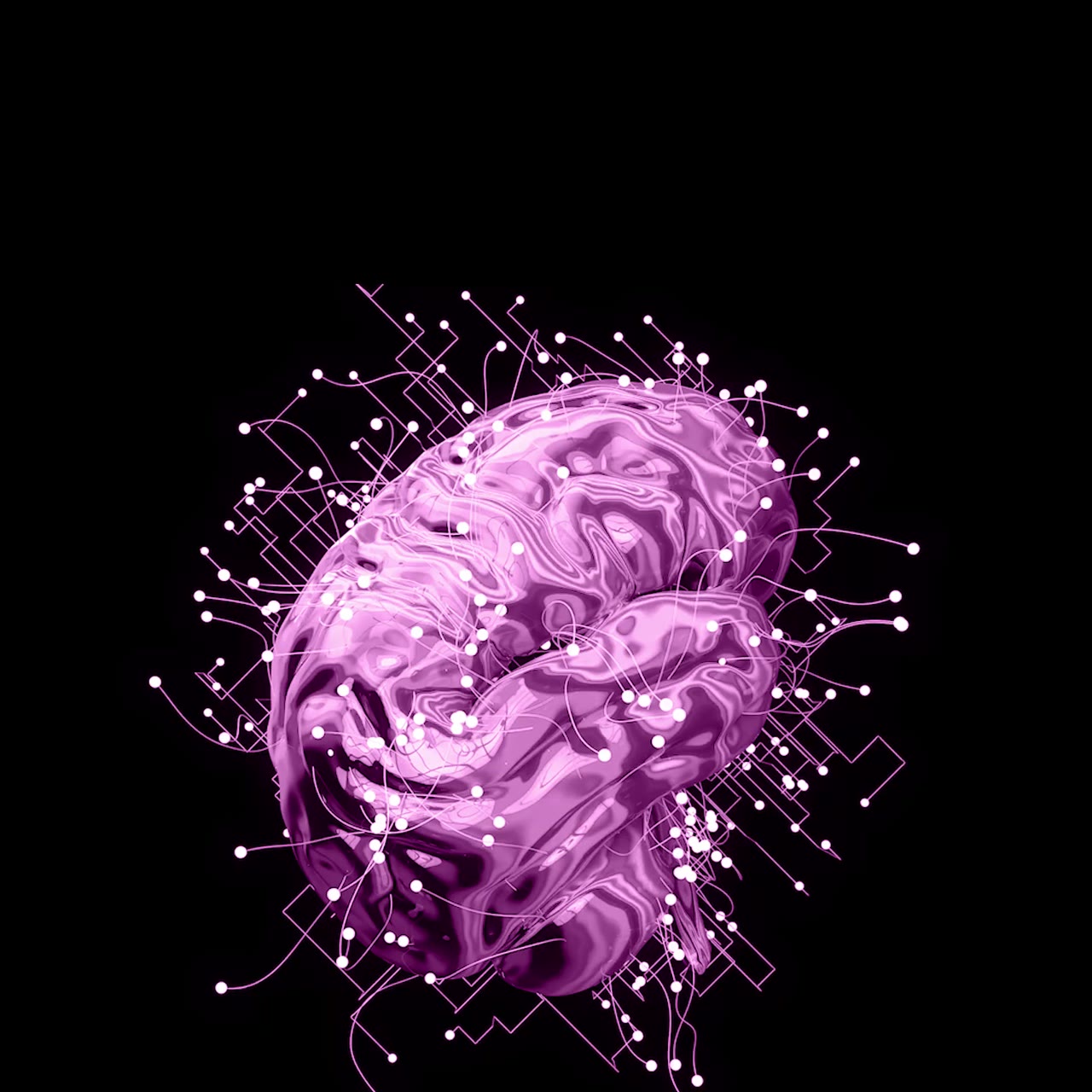 A digital brain representing connected organisational intelligence